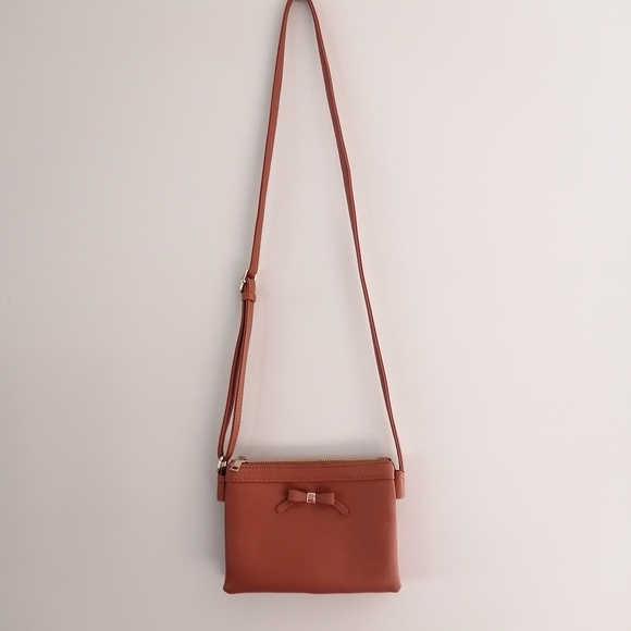 Leather Bow Crossbody - Picture 2 of 11